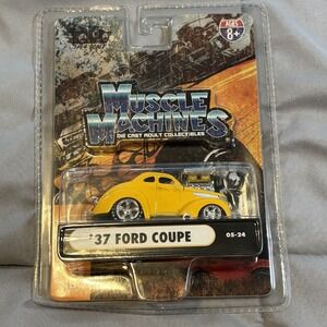 1937 Ford Coupe Muscle Machines Diecast 1/64 Scale Free Shipping